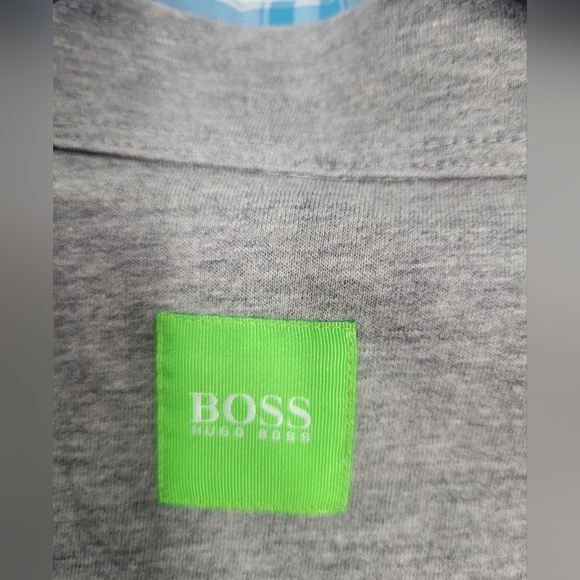 Hugo Boss Modern Fit Blue Plaid Shirt XXL Mens‎  Long Sleeve New - Picture 4 of 5